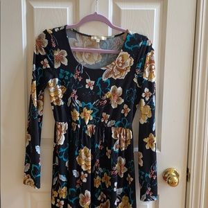 Andree Long sleeve maxi dress